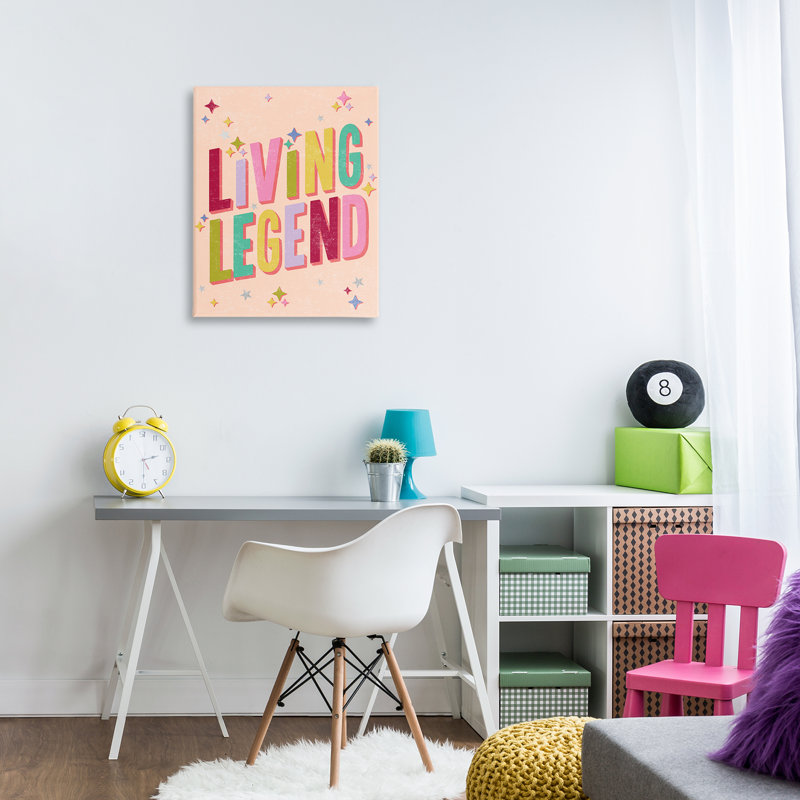 Art mural rétro sur toile "Living Legend" par Caroline Alfreds, H 30 po x l 24 po