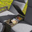Causeuse inclinable en osier pour patio