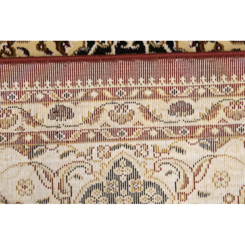 Tapis rectangulaire floral en laine Furlon, Rectangle 5 pi 2 po x 7 pi 9 po