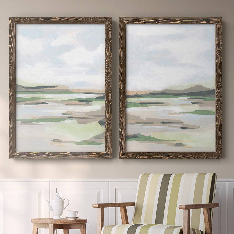 Toile encadrée Mesa Verde I-Premium - prête à être accrochée, H 31,5 po x l 88 po x P 1,5 po, Noyer