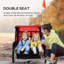 Remorque pour enfants 2 places, rouge