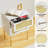 Rattan Nightstand with 2 - Drawers