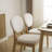 5-Piece Solid Wood Dining Set  for 4 , Modern Kitchen Table with Upholstered Chairs -43239990-43239985
