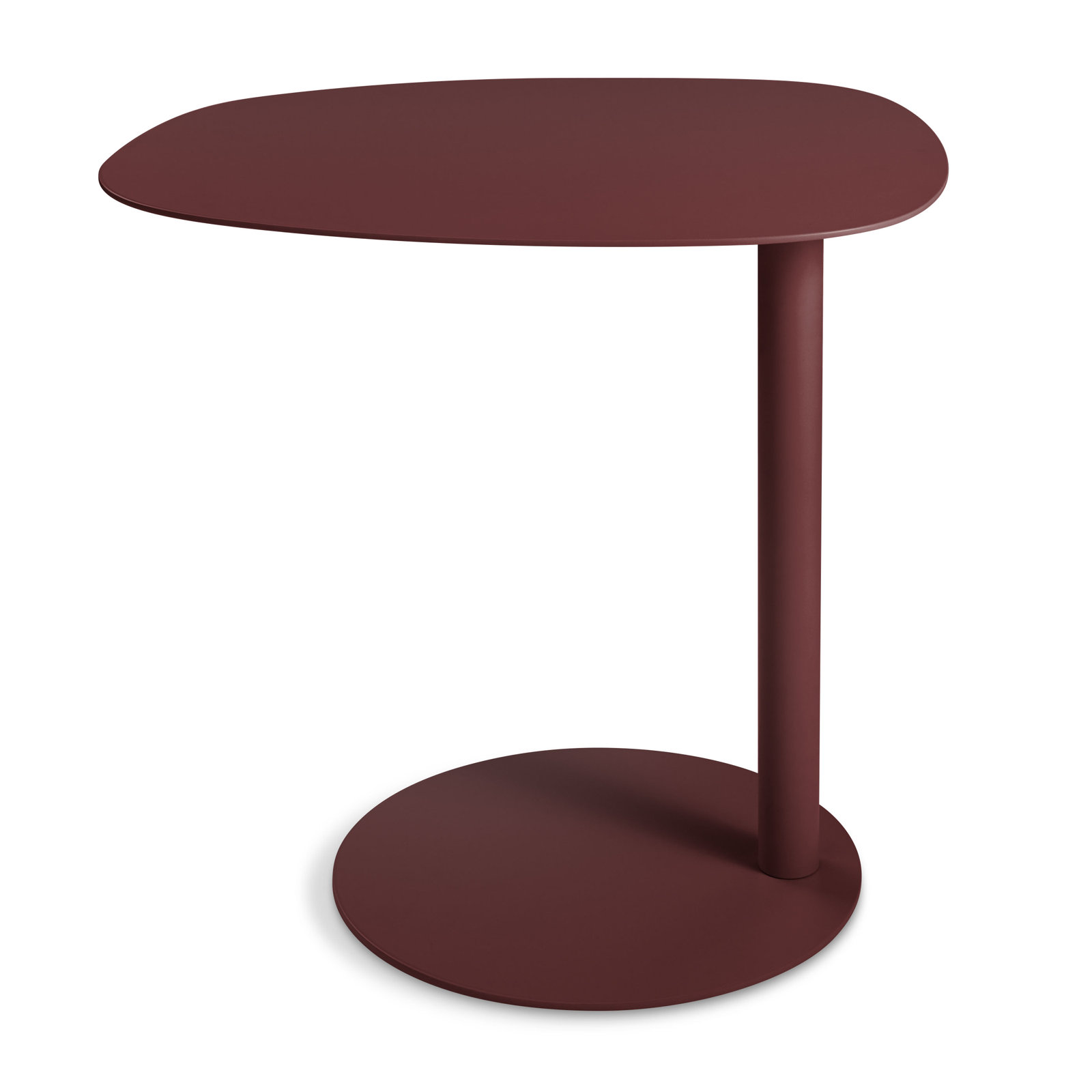 Swole Single End Table, Oxblood, 25" H x 20" W x 15" D