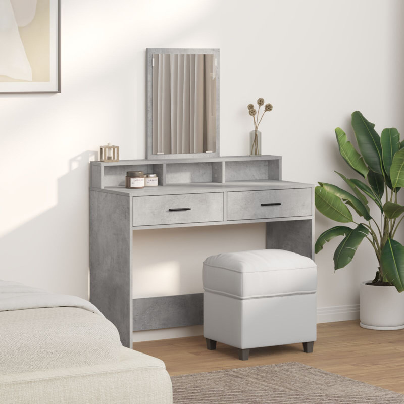 Engineered Wood 100 X 41 X 140 Cm Storage, Concrete Grey