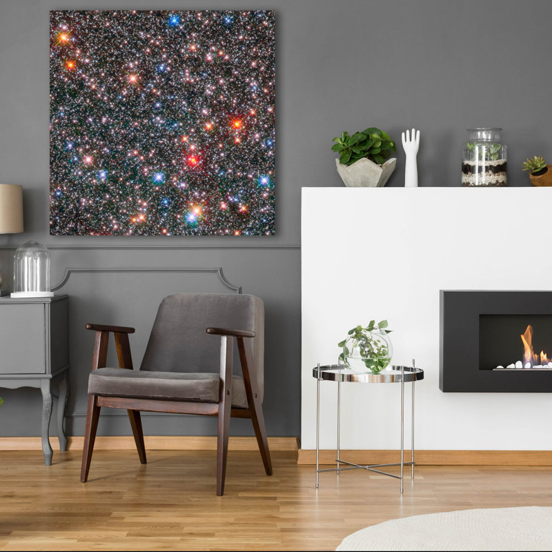 «Milky Way Bulge» par l'art mural en verre télescopique Hubble de la NASA, H 36 po x l 36 po x P 0,2 po