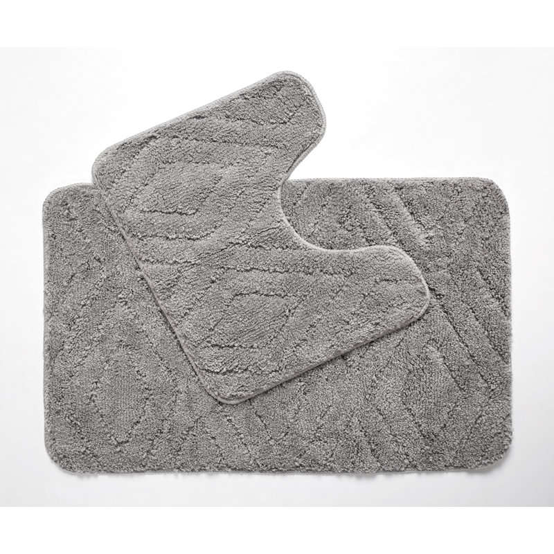 Dillwyn Non-Slip Bath Rug, Grey