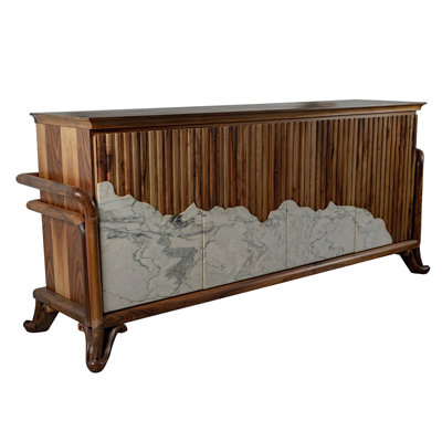 Console en bois massif 94,48 po