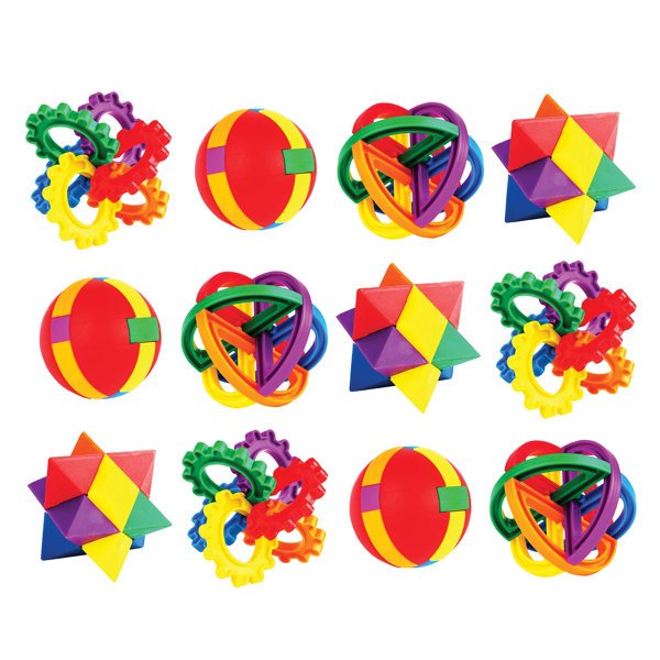 Neliblu 2.5 Stress Balls Treasure Box Classroom Prizes, Multicolored  24-Pack