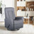 Upholstered Polyester Swivel Recliner