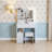 29 Inch Compact Vanity Desk with Sliding Mirror, Space-Saving Dressing Table and Stool Set-271747401