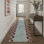 Tapis d'intérieur moderne à motif géométrique lavable en mailles de chaîne moderne avec envers antidérapant