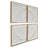 Set Of 4 White Wall Panel Décor