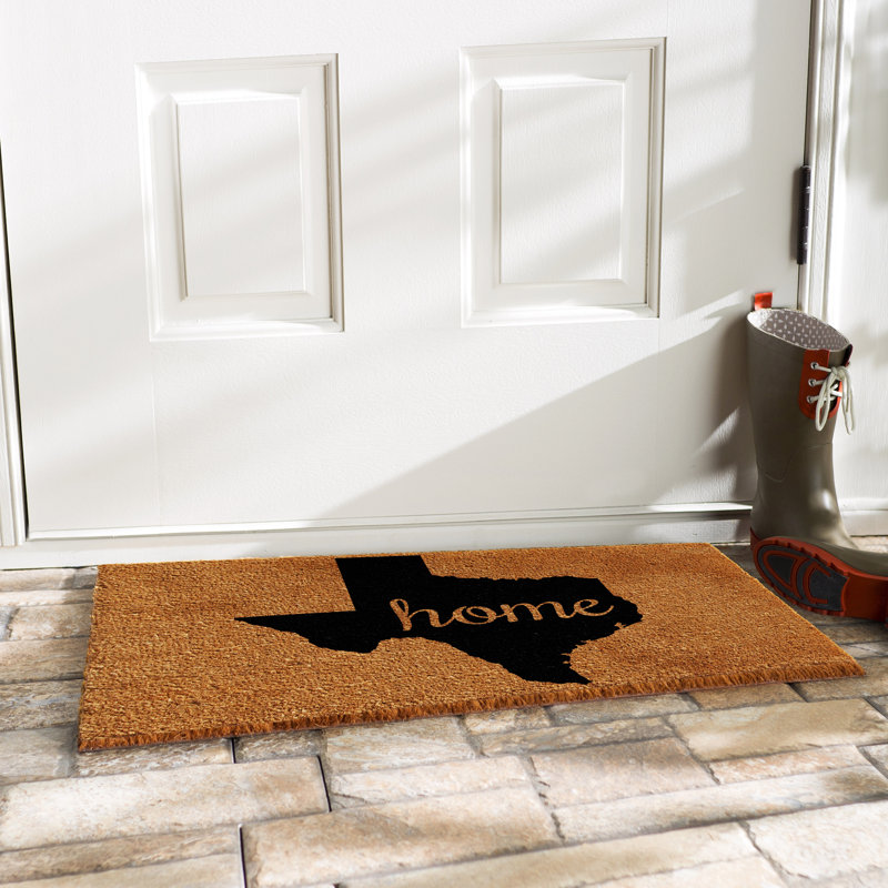 Tapis pour porte d'extérieur antidérapant Texas, 1 pi 6 po x 2 pi 6 po