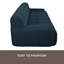 Canapé rembourré 86,2 po de style moderne minimaliste capitonné, canapé à compression 3 places pour salon, chambre à coucher et appartement-2059607190