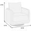 Chaise d'appoint rembourrée moderne pour le salon-60805862