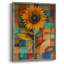 Reproduction encadrée FLORAL Series CDXCI - bois massif-1241774655
