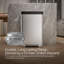 Reset 13 Gallon Kitchen Trash Can, Stainless Steel Hand Free Step Trash Can with Quiet-Close Lid-1121578208