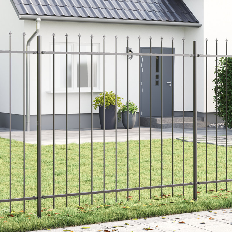 Garden Fence, Grey, 200cm H x 170cm W