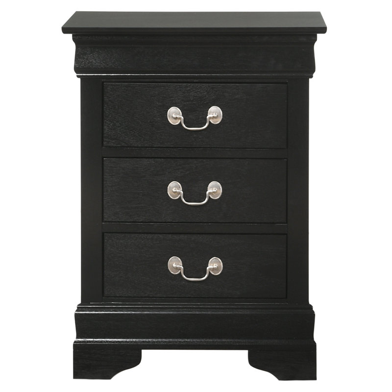 Table de chevet spacieuse avec rangement en panneau de particules élégant pour chambre à coucher