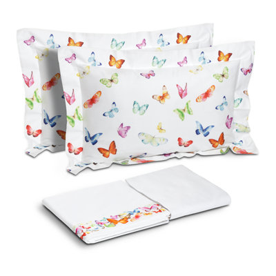 Farfalle Sateen Geometric Flat Sheet