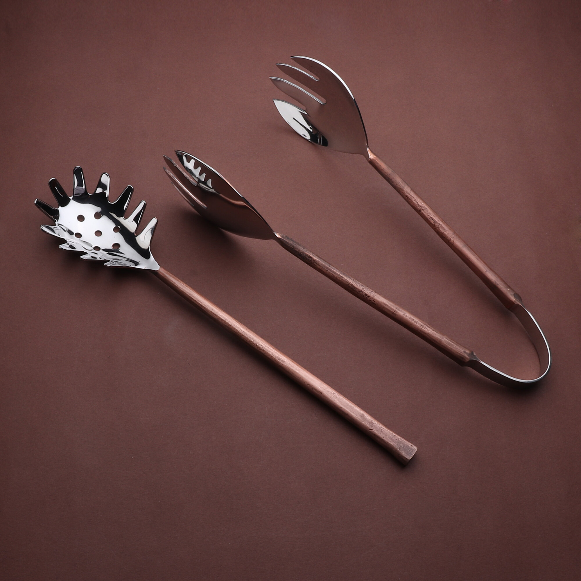 17 Stories Ahrie Design Copper Antique Butter Knife/Spreader 4 Pcs. Set