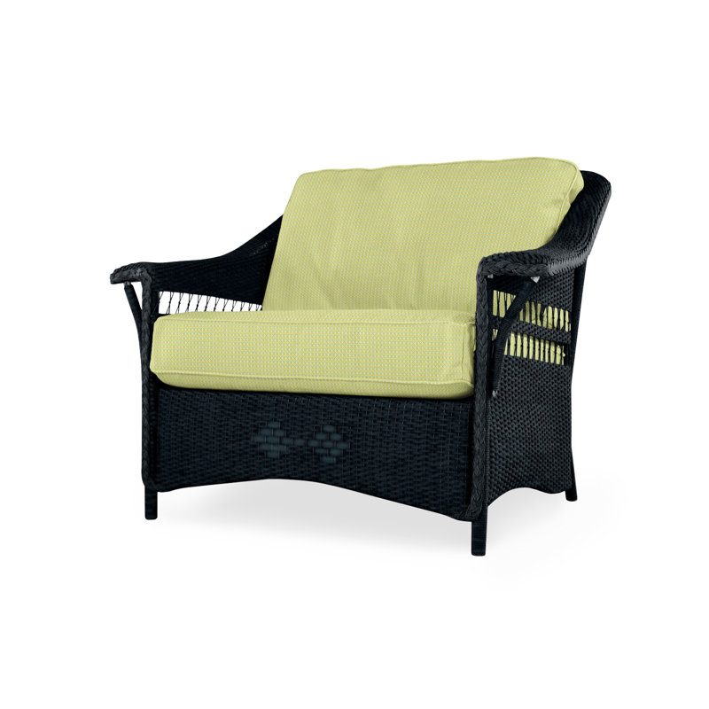 Nantucket Outdoor Lounge Chair, Ebony, Remy Cloud