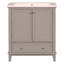 Ensemble de meuble-lavabo 30 po avec lavabo, armoire de salle de bain multifonctionnelle avec portes et tiroir, structure solide et panneau de fibres à densité moyenne-1634651290