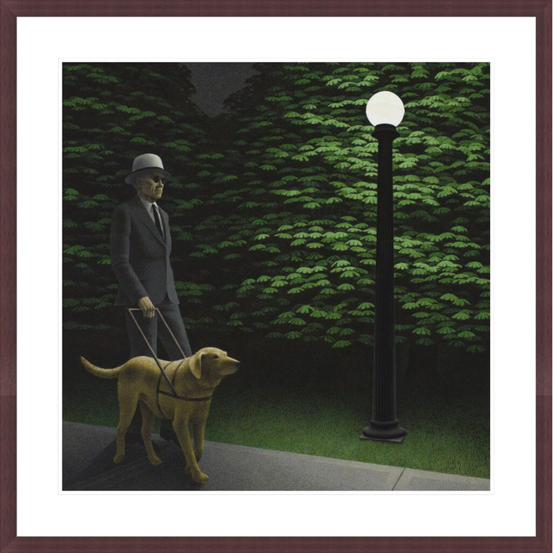 « Promenade nocturne » d'Alex Colville – Reproduction giclée encadrée, H 33,53 po x l 33,5 po