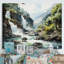Cascading Dreams Columbia River, reproduction d'art sur toile-722408986-722408987