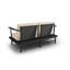 160cm Wide Ash Patio Sofa with Cushions-2016576795