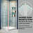 36 Frameless Square Shower Enclosure