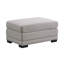 Canapé d'angle modulaire réversible Kristin 121,5 po en tissu lin gris pâle avec 2 poufs