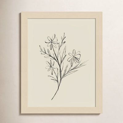 Line Drawn Flowers 1 Print