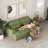 Boneless 93" Upholstered Square Arm Deep Seating Sleeper Sofa-995146182