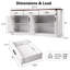 Buffet 63 "avec rangement cannelé avec rangement-1357987162