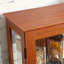 Vitrine 2 portes avec portes en verre trempé, armoires de terrasse avec panneau arrière en miroir et tablettes réglables, vitrine éclairée pour la maison, ampoule de bureau incluse-653458762