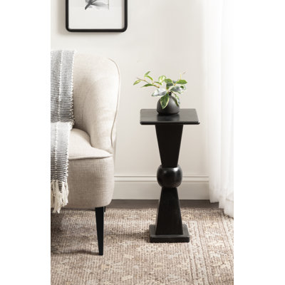 Gaeta Sculptural Mango Wood Square Drink Table