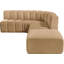 Isleen Upholstered Curved Sectional with Ottoman Reversible-89266674