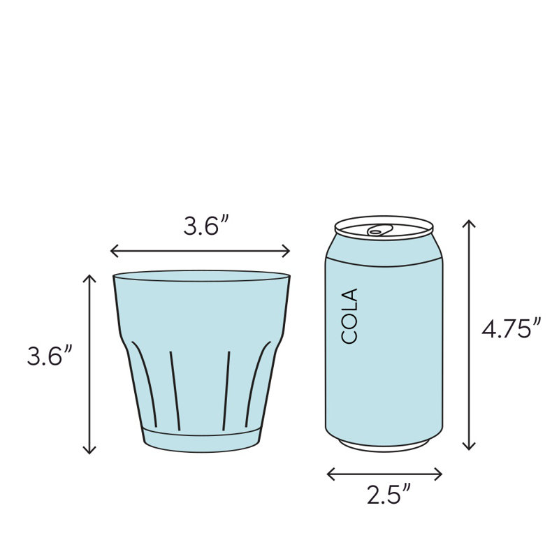 Tamworth 8oz. Melamine Drinking Glass Set