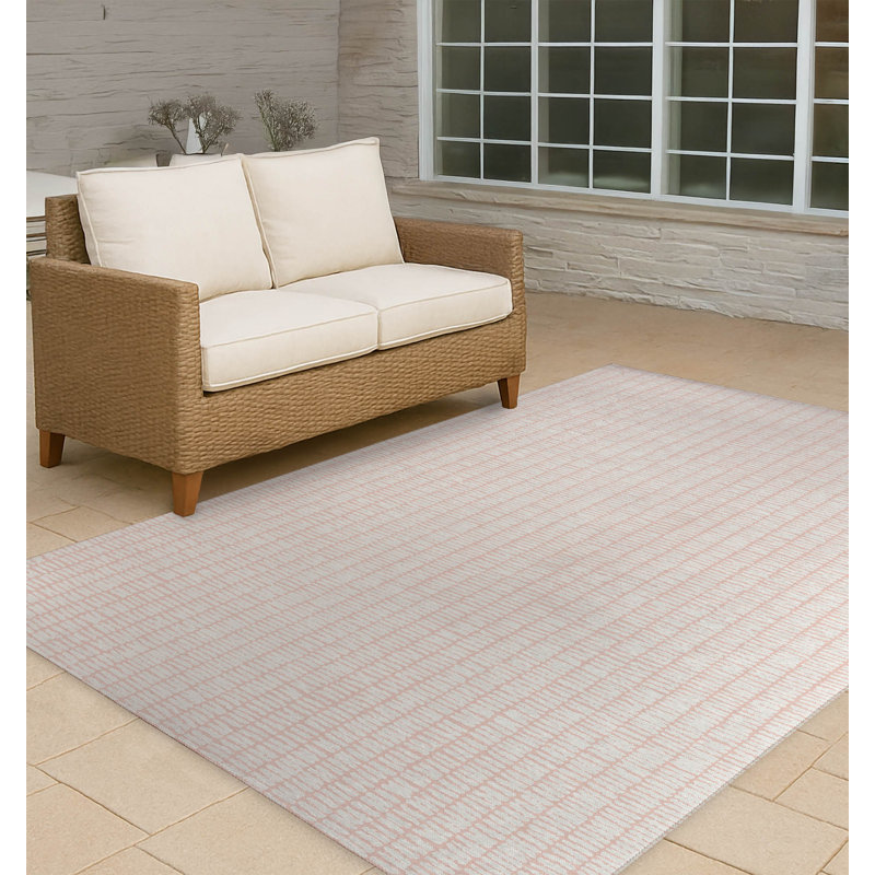 Ricky Row Non-Slip Outdoor Rug, Rectangle 2' x 3'