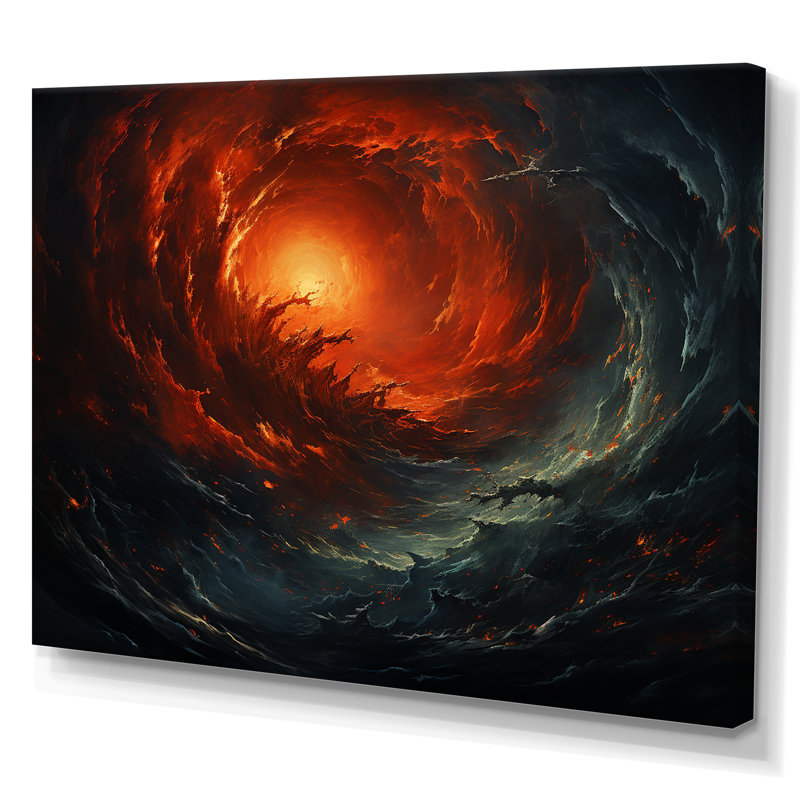 Chonvandra - abstrait, spirales sur toile_106094, Toile tendue, H 34 po x l 44 po x P 1,5 po