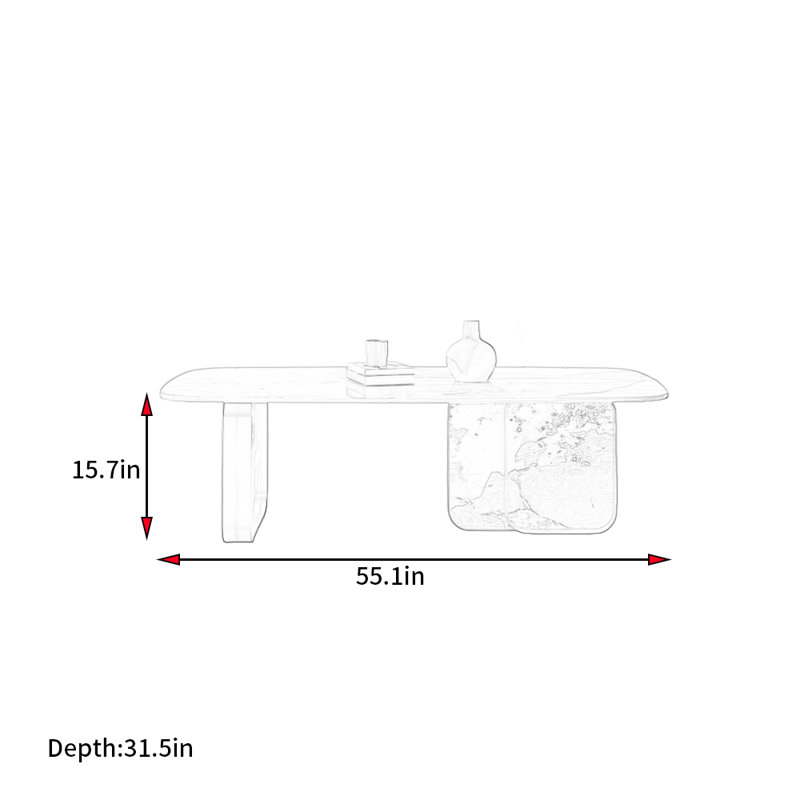 Table basse Italian Light Luxury