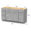 Base de meuble-lavabo simple 60 po seulement-95278019