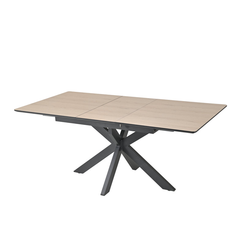 Deebora Extension Dining Table, Oak Wood, 76cm H x 140cm W x 90cm D