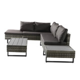 Krisy Rattan 5 - Person Seating Group With Cushions