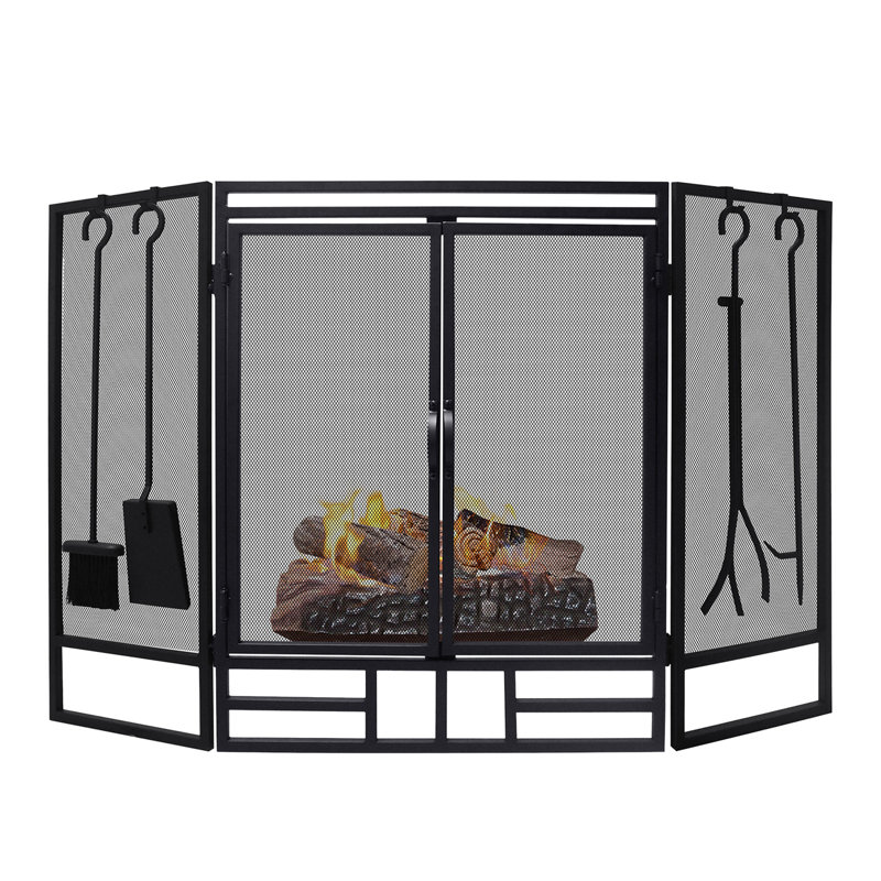 Sonrisa Iron Fireplace Screen