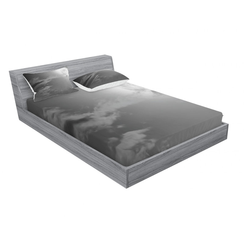 Microfiber Sheet Set, Queen Sheet Set with Fitted Sheet