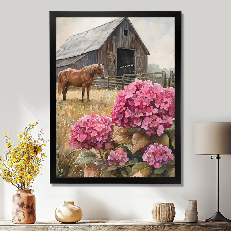 Dorli - Floral Canvas Art Print, Reproduction encadrée d'une seule photo, Noir, noir, noir, noir, H 20 po x l 12 po