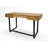 Stratford Solid Wood Top Metal Base Writing Desk